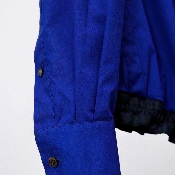 Sacai Luck Blue Drawstring Button Up Shirt - Picture 7 of 14